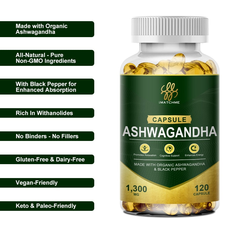 Cápsulas Orgánicas de Ashwagandha