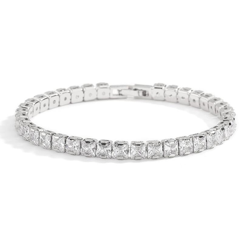 Pulsera de Tenis Moissanita 2-6.5mm para Mujer Plata Esterlina 925