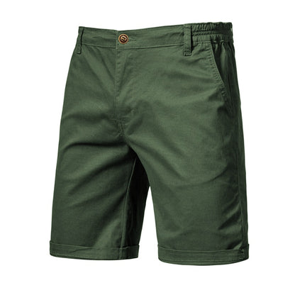 Shorts de Algodón 100% Sólidos para Hombre: Calidad Premium, Ideales para Verano