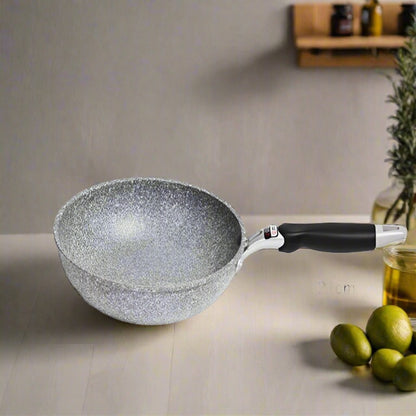 Sartén Wok de Piedra Duradera Batería de Cocina de Piedra