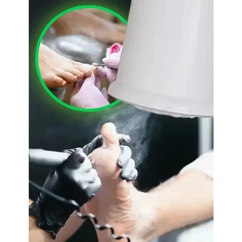 Extractor colector de polvo para uñas dos en uno sin sombras para salones de belleza