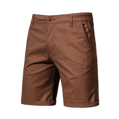 Shorts de Algodón 100% Sólidos para Hombre: Calidad Premium, Ideales para Verano