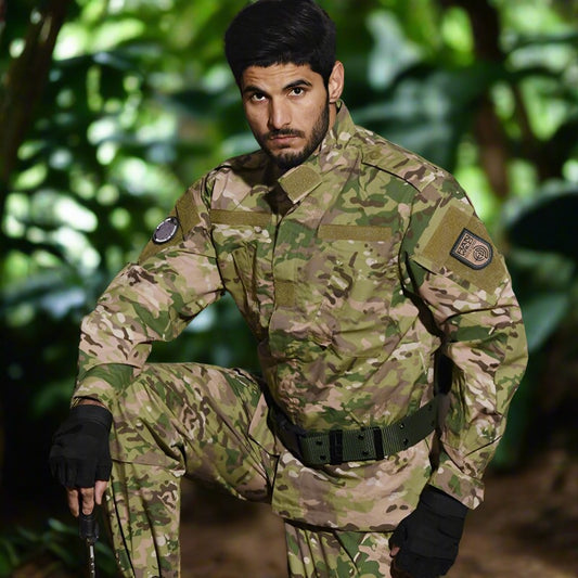 Uniforme Militar para Hombre Conjunto Airsoft de Camuflaje Táctico