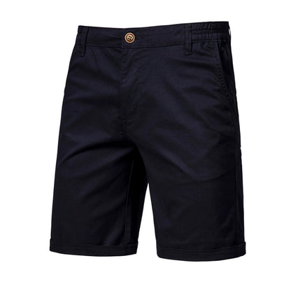 Shorts de Algodón 100% Sólidos para Hombre: Calidad Premium, Ideales para Verano