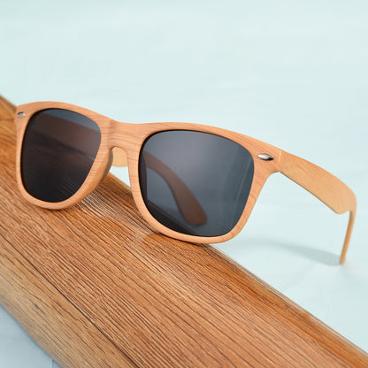 Gafas de Sol Retro Clásicas de Madera de Bambú