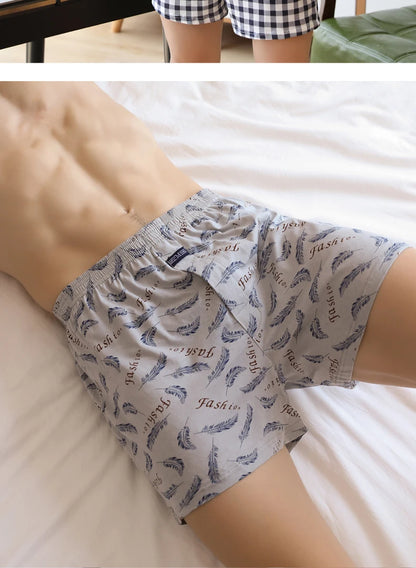 Boxers Calzoncillos Altos de Algodón para Hombre Tallas Grandes