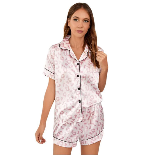 Conjunto de Pijama de Lujo de Seda Satinada para Mujer