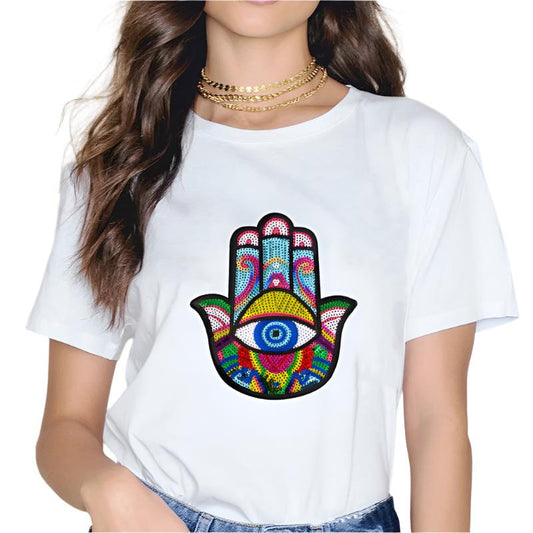 T-shirt Printed Shirt Hand of Fatima