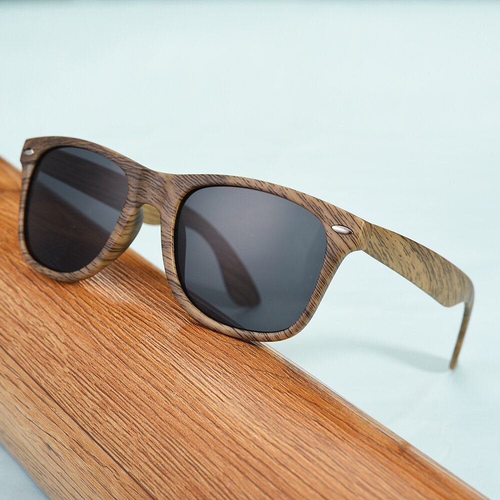 Gafas de Sol Retro Clásicas de Madera de Bambú