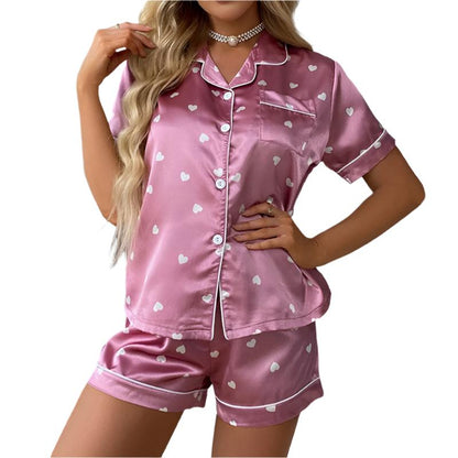 Conjunto de Pijama de Lujo de Seda Satinada para Mujer