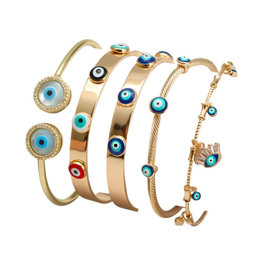 Adjustable Turkish Eye Bracelet Bangle