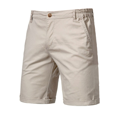 Shorts de Algodón 100% Sólidos para Hombre: Calidad Premium, Ideales para Verano